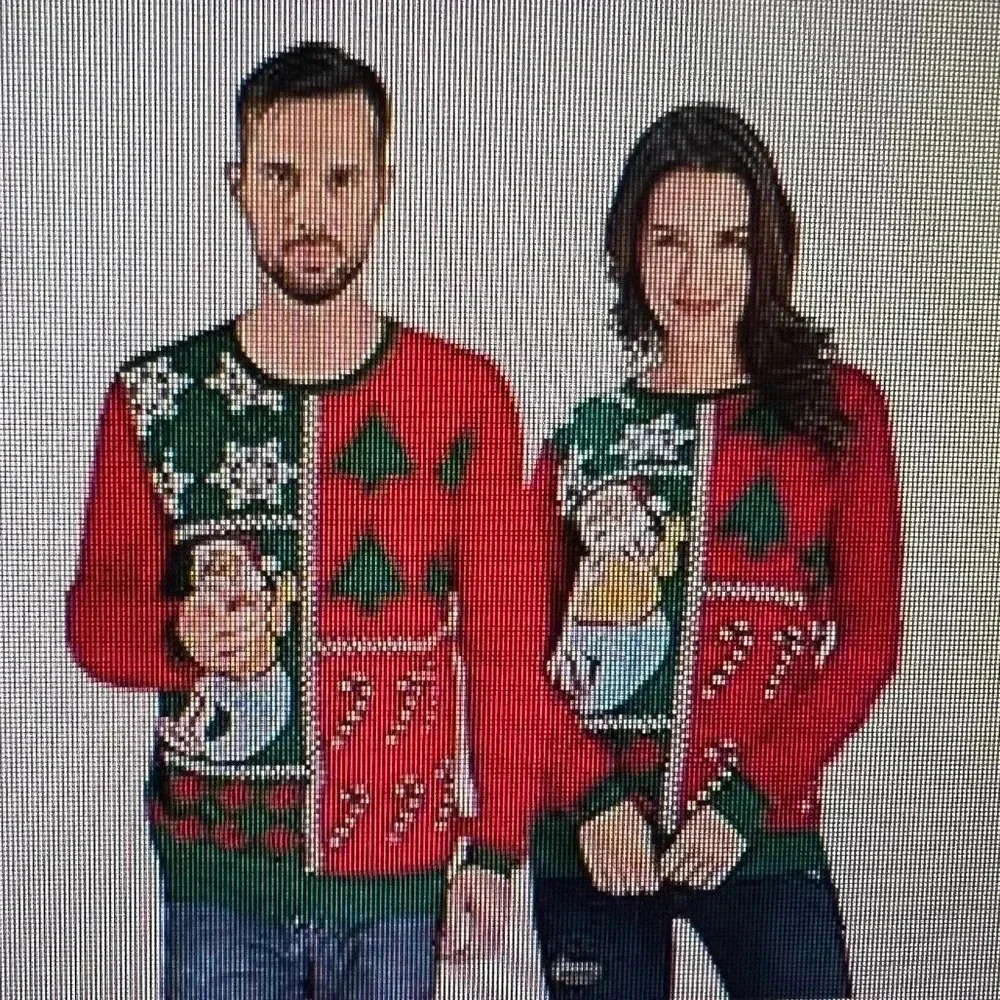 Uideazone Ugly Christmas Octopus Santa Claus‎ Knitted Sweater - Unisex